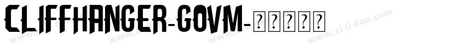 Cliffhanger-GOvm字体转换