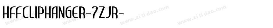 HffClipHanger-7ZjR字体转换
