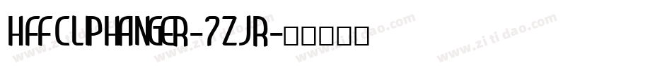 HffClipHanger-7ZjR字体转换