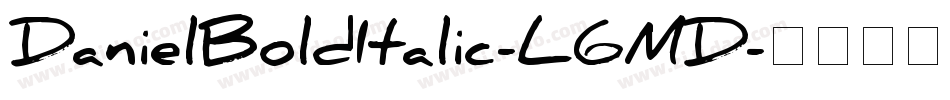 DanielBoldItalic-L6MD字体转换