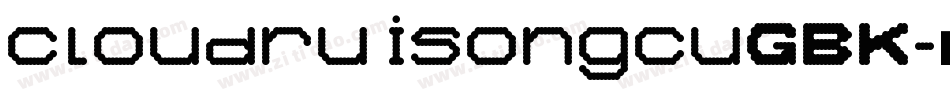 cloudruisongcuGBK字体转换