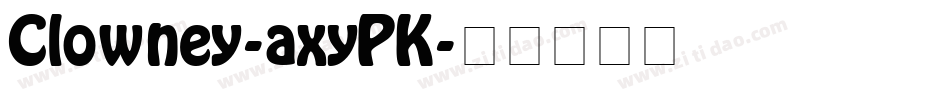 Clowney-axyPK字体转换