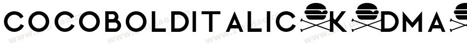 CocoBolditalic-K7dmA字体转换