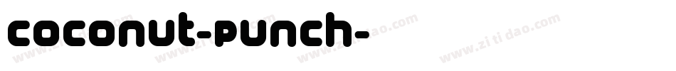 Coconut-Punch字体转换