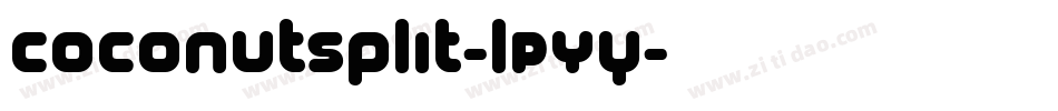 CoconutSplit-lPYy字体转换