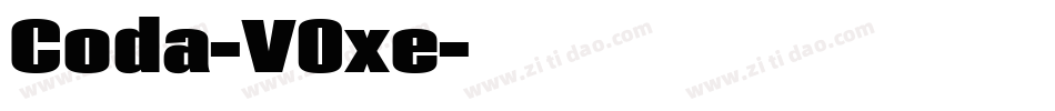 Coda-V0xe字体转换