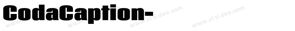 CodaCaption字体转换