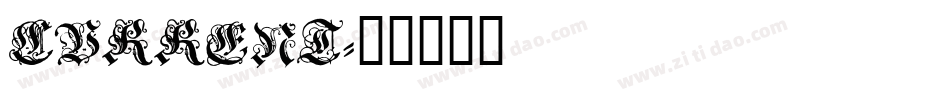 CURRENT字体转换