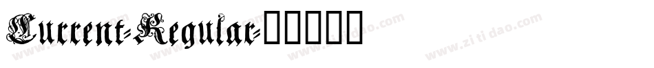 Current-Regular字体转换