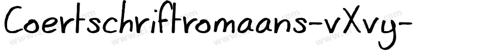 Coertschriftromaans-vXvy字体转换