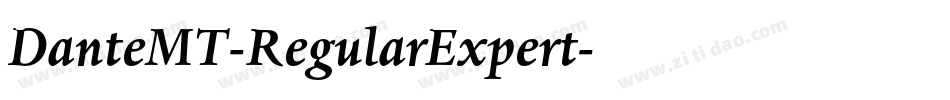 DanteMT-RegularExpert字体转换