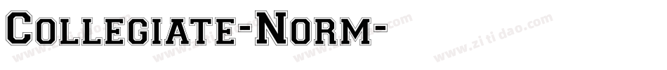 Collegiate-Norm字体转换