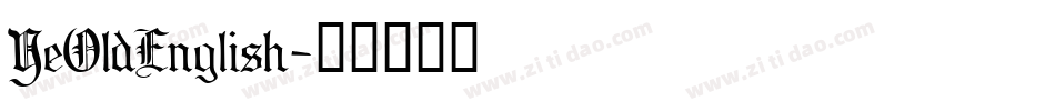 YeOldEnglish字体转换
