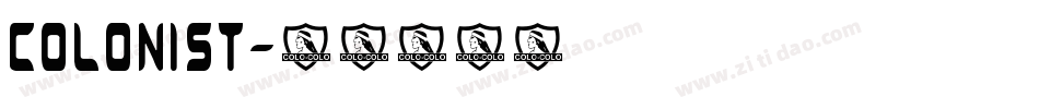 COLONIST字体转换