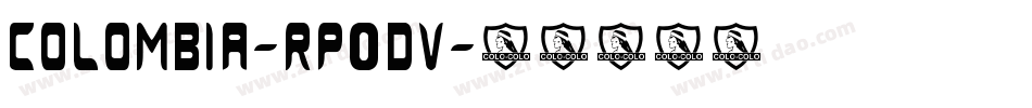 Colombia-Rp0DV字体转换