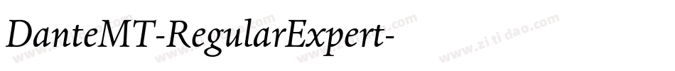 DanteMT-RegularExpert字体转换