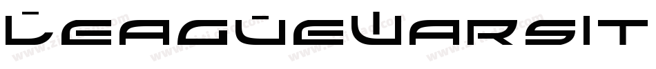 LeagueWarsItalic-l6ZD字体转换