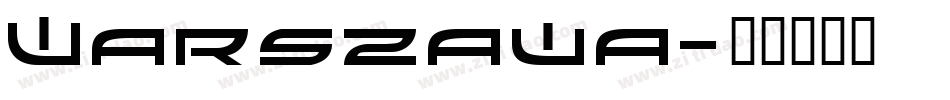 Warszawa字体转换
