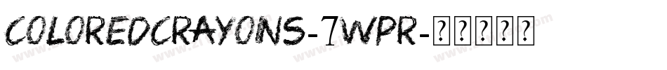 ColoredCrayons-7wPR字体转换
