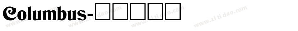 Columbus字体转换