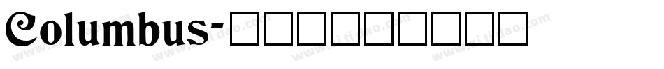 Columbus字体转换