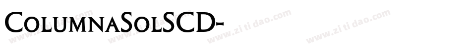 ColumnaSolSCD字体转换