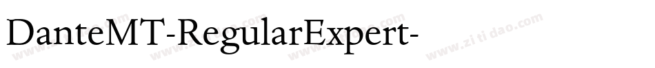 DanteMT-RegularExpert字体转换