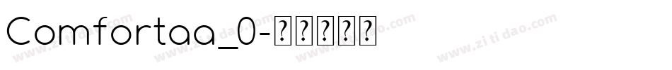 Comfortaa_0字体转换