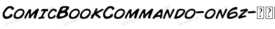 ComicBookCommando-on6z字体转换