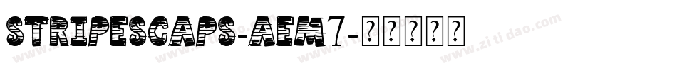 Stripescaps-AEm7字体转换