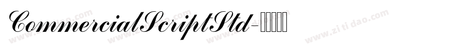 CommercialScriptStd字体转换