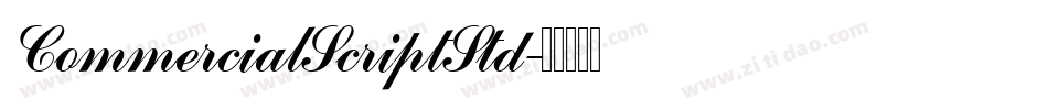CommercialScriptStd字体转换