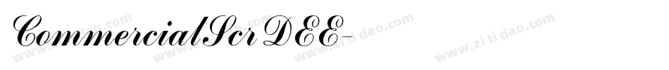 CommercialScrDEE字体转换