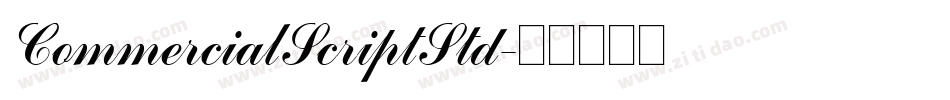 CommercialScriptStd字体转换