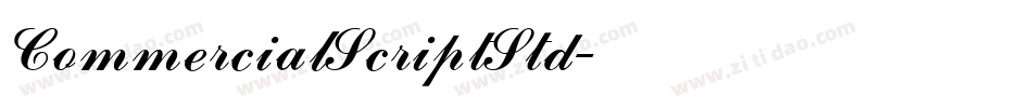 CommercialScriptStd字体转换
