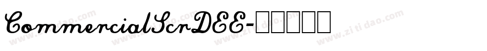 CommercialScrDEE字体转换