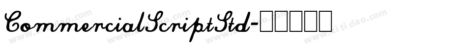 CommercialScriptStd字体转换