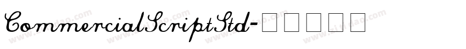 CommercialScriptStd字体转换