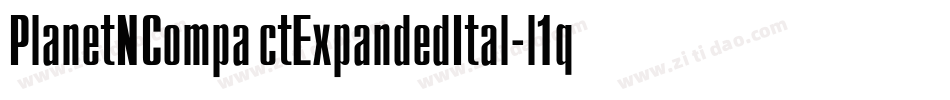 PlanetNCompactExpandedItal-l1qq字体转换