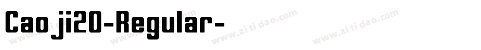 Caoji20-Regular字体转换