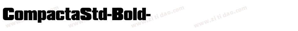 CompactaStd-Bold字体转换