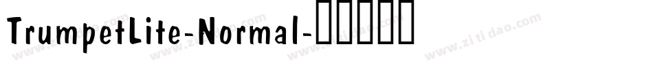 TrumpetLite-Normal字体转换