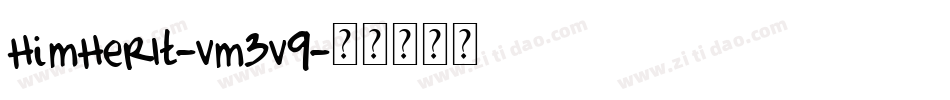 HimHerIt-vm3v9字体转换