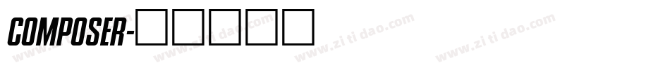 COMPOSER字体转换