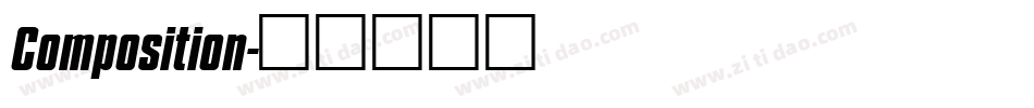 Composition字体转换