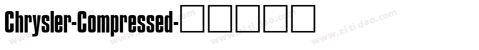 Chrysler-Compressed字体转换
