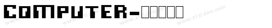 COMPUTER字体转换