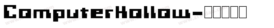 ComputerHollow字体转换