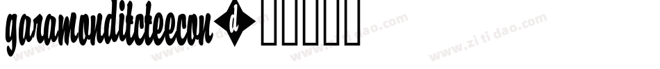 GaramondItcTEECon字体转换