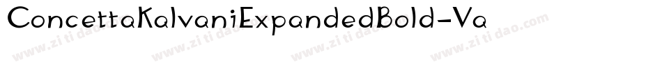 ConcettaKalvaniExpandedBold-VaEe字体转换 ConcettaKalvaniExpandedBold-VaEe字体转换